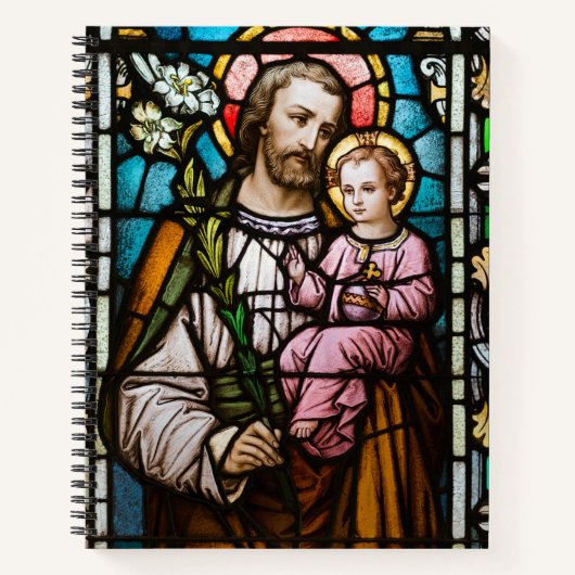 Der katholische St. Joseph Jesus festigte den Glas Notizblock (Vorderseite)