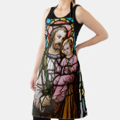 Der katholische St. Joseph Jesus festigte den Glas Schürze (InSitu)