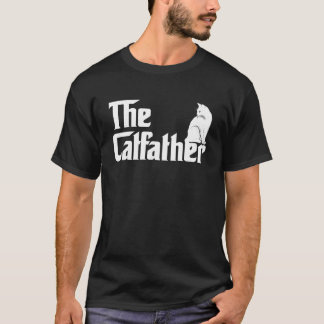 Der Katvater T Shirt Funny Cat Parody Men Fathers