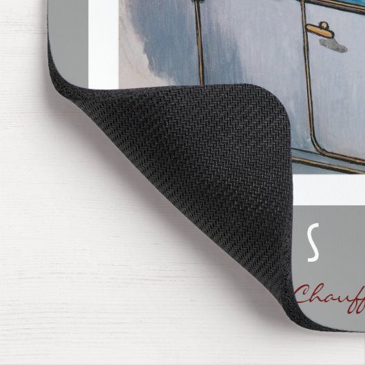 Der Katzen-Fahrer Mousepad (Ecke)