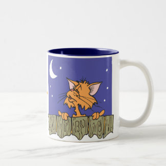 Der KatzenMeow Zweifarbige Tasse