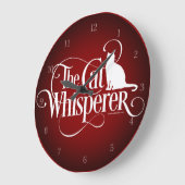 Der KatzeWhisperer Große Wanduhr (Winkel)