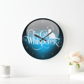Der KatzeWhisperer Große Wanduhr (Zuhause)