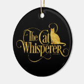 Der KatzeWhisperer Keramik Ornament (Links)