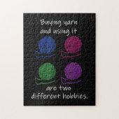 Der Kauf und die Verwendung von Garnen sind zwei v Puzzle (Vertikal)