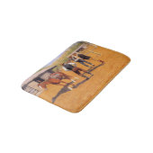 Der Kauf von Polo Ponys im amerikanischen Wilden W Badematte (Schrägansicht)