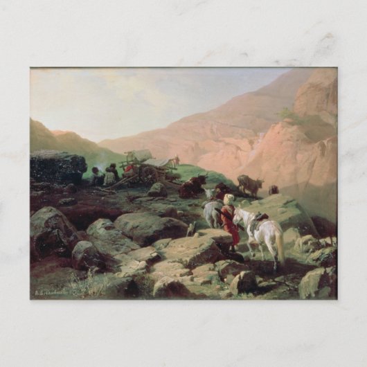 Der Kaukasus, 1872 Postkarte (Vorderseite)