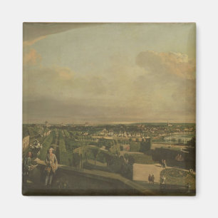 Der Kaunitz Palast und der Garten, Wien, 1759/60 Magnet