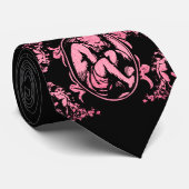 Der Kehlkopf in Rosa Krawatte (Gerollt)