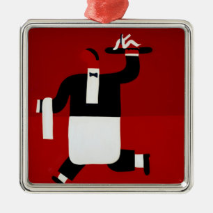 Der Kellner 1998 Ornament Aus Metall