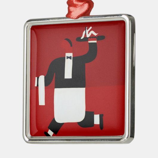 Der Kellner 1998 Ornament Aus Metall (Links)