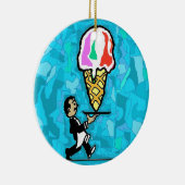 Der Kellner Keramik Ornament (Rechts)