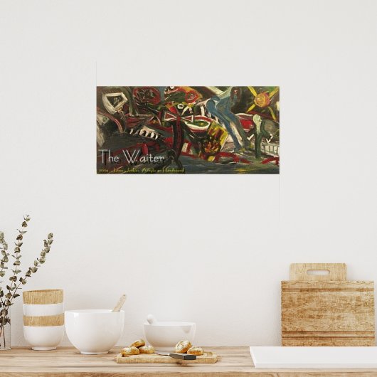 Der Kellner Poster (Küche)
