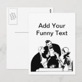 Der Kellner - Spaß des Restaurants Postkarte (Vorne/Hinten)