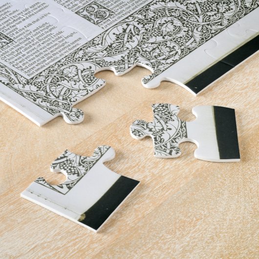 Der "Kelmscott Chaucer", veröffentlicht 1896 durch Puzzle (Seite)