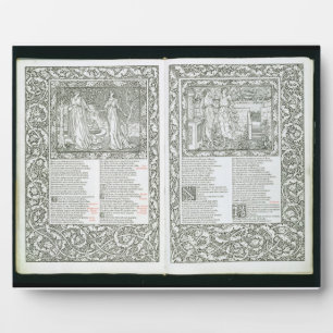 Der Kelmscott Chaucer, veröffentlicht 1896 von der Fotoplatte