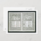 Der Kelmscott Chaucer, veröffentlicht 1896 von der Postkarte (Vorne/Hinten)