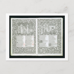 Der Kelmscott Chaucer, veröffentlicht 1896 von der Postkarte
