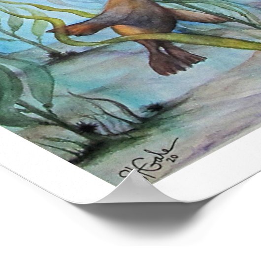 Der Kelp-Wald Poster (Ecke)