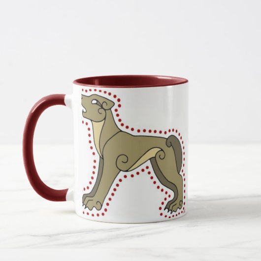 Der keltische Wolf Tasse (Links)