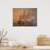 Der Kent gegen Surcouf Poster (Küche)