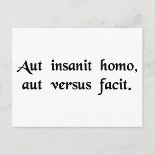 Der Kerl ist entweder verrückt oder er komponiert  Postkarte