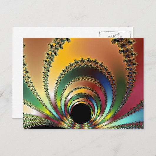 Der Kern - Fraktal Postkarte (Vorne/Hinten)