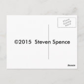 Der Kestrel auf der Suche nach Beute Postkarte (Rückseite)