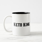 Der Keto-König Zweifarbige Tasse (Links)