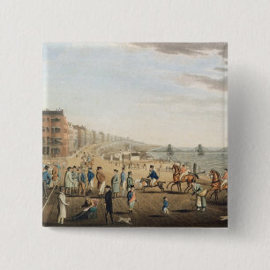 Der Kettenpier in Brighton mit Charakteren (etchin Button