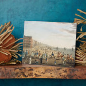 Der Kettensteg in Brighton mit Zeichen (Etchin Fotoplatte (Seite)