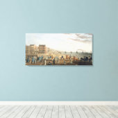 Der Kettensteg in Brighton mit Zeichen (Etchin Leinwanddruck (Insitu (Holzboden))