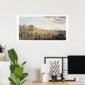 Der Kettensteg in Brighton mit Zeichen (Etchin Poster (Heimbüro)
