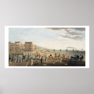Der Kettensteg in Brighton mit Zeichen (Etchin Poster