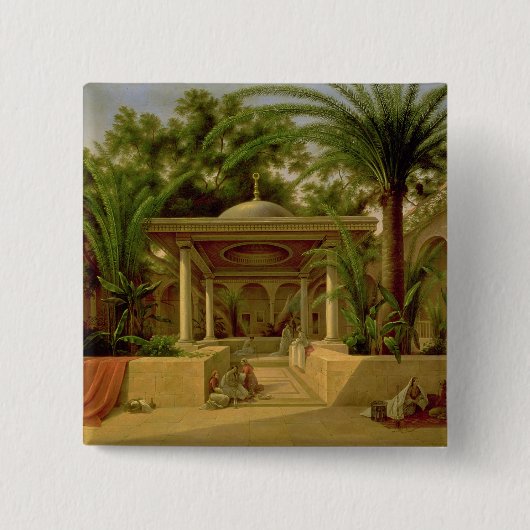 Der Khabanija Brunnen, Kairo, 1845 Button (Vorderseite)