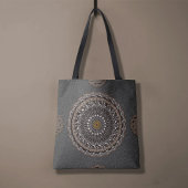 Der Khaki Crocodylus porosus mandala art Tasche