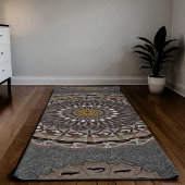 Der Khaki Crocodylus porosus mandala art Yogamatte