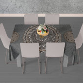 Der Khaki Crocodylus porosus mandala Duschkurat Tischdecke