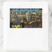 DER KICKBACK KUSH RECHTECKIGER AUFKLEBER (Tasche)