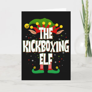 Der Kickbox-Elfen-Weihnachten  Karte