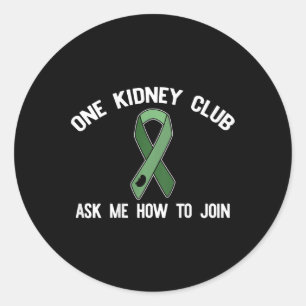 Der Kidney Club Fragte mir, wie ich Organspender-M Runder Aufkleber