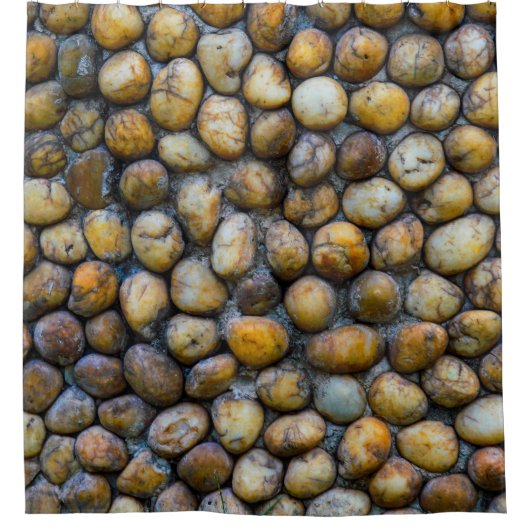 Der Kiesboden, die Hintergrundtexturesabstra Duschvorhang (Vorderseite)