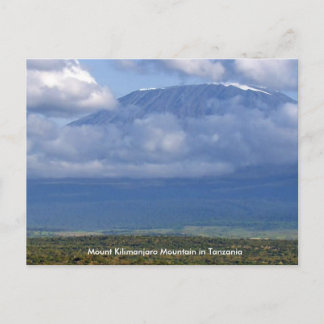 Der Kilimanjaro-Berg in Tansania Poster Spaß Postkarte