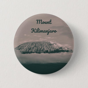 Der Kilimanjaro-Schneewolf in Tansania Afrika Button