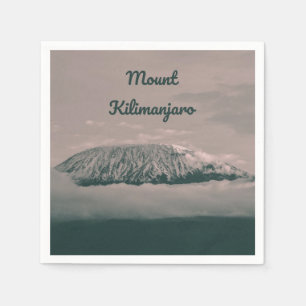 Der Kilimanjaro-Schneewolf in Tansania Afrika Serviette