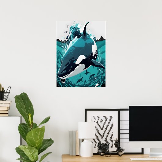 der Killerwal Poster (Heimbüro)