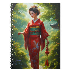 Der Kimono-Spaziergang Notizblock