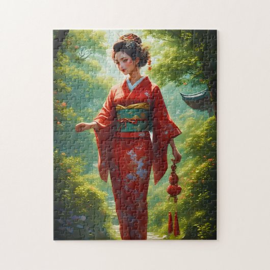 Der Kimono-Spaziergang Puzzle (Vertikal)
