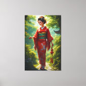 Der Kimono-Weg Leinwanddruck (Vorderseite)