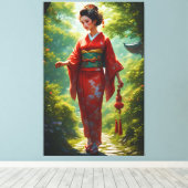 Der Kimono-Weg Leinwanddruck (Insitu (Holzboden))